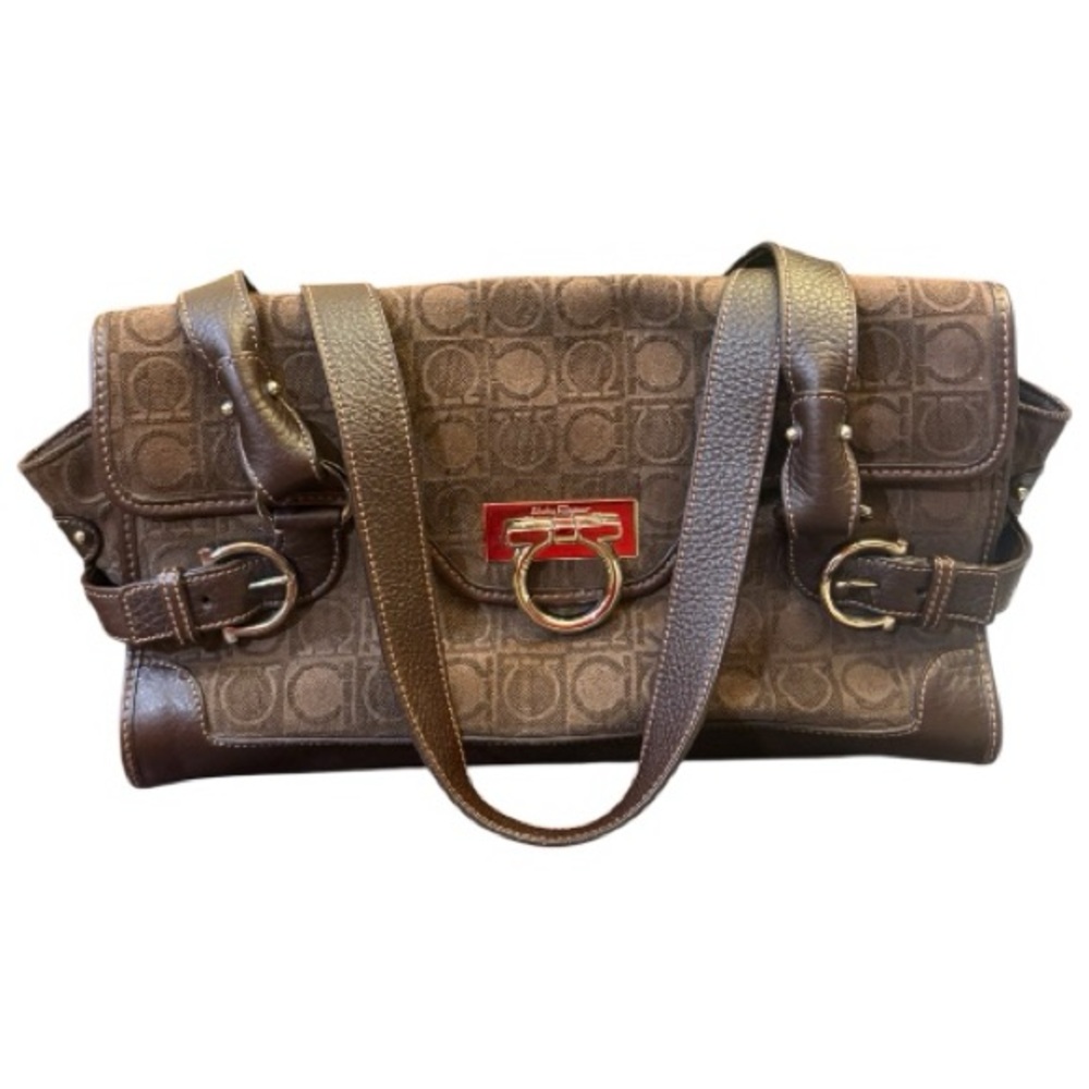 Vintage Salvatore Ferragamo Shoulder Bag Brown
